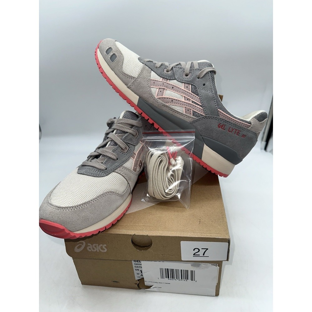 Asics - Gel Lyte 3 Oatmeal Fawn 11 Mens - Brown Beige Gray Red Custom Tried On